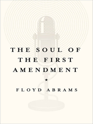 cover image of The Soul of the First Amendment